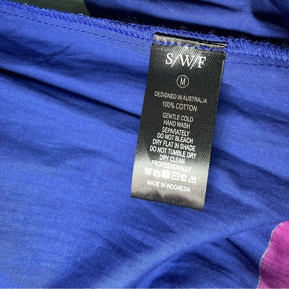 S/W/F 💙💜 3/4 Sleeves Maxi Dress Reflections - Picture 10 of 10